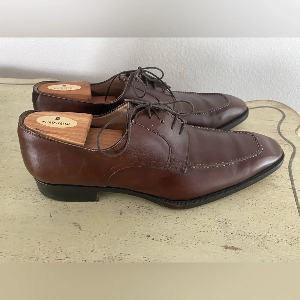 TO BOOT NEW YORK Hand Made‎ in Italy Brown Derby in Italian Calf Size 12 1/2
